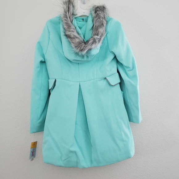 NWT Cat & Jack Mint Pea Coat - Picture 5 of 5